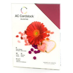 Набір картону Cardstock Variety Packs – Valentine, 60 ар, American Crafts, 71272