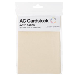 Заготовки для листівок Textured Card Packs, 10x14см, 12 шт, Vanilla, American Crafts, 71361