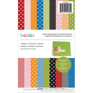 Заготовки для листівок Pebbles Basics #2, 751432
