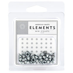 Люверси Mini Eyelets - Silver, American Crafts, 85460