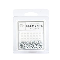 Люверси Mini Eyelets - White, American Crafts, 85462