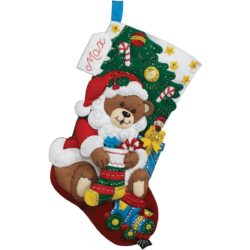 Набір для шиття Stocking Kits - Teddy Bear Santa, Bucilla, 86503