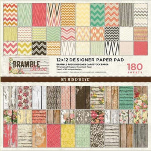Набір паперу Bramble Rose, 30х30 см, My Mind’s Eye, BR180P