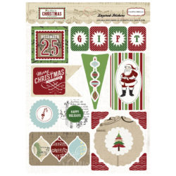 Об'ємні багатошарові наклейки So This is Christmas, Carta Bella, CBST20018