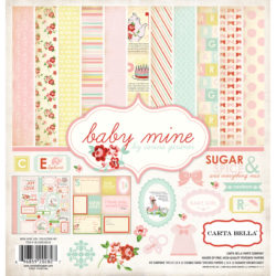 Набір паперу Baby Mine Girl, 30х30см, Carta Bella, CBBMG26016
