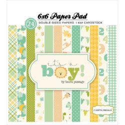 Набір паперу It's a Boy, 15х15см, Carta Bella, CBIB50015