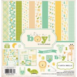 Набір паперу It's a Boy, 30х30см, Carta Bella, CBIB50016