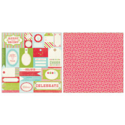 Картон Merry Tags, Merry & Bright, Carta Bella, 5 аркушів, CBMB5009