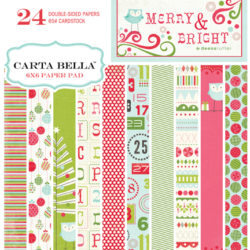 Набір паперу Merry & Bright, 15х15 см, Carta Bella, CBMB5014