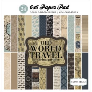 Набір паперу Old World Travel, 15х15см, Carta Bella, CBOWT53015