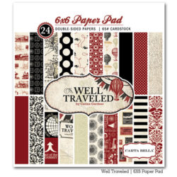 Набір паперу Well Travelled, 15х15 см, Carta Bella, CBWT11014