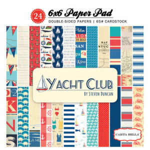 Набір паперу Yacht Club, 15х15см, Carta Bella, CBYC52015