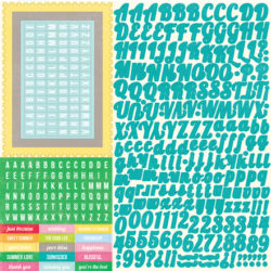 Наклейки Country Drive Alpha Stickers, Echo Park, 30х30 см, CD16015
