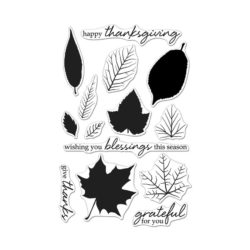 Штампи Color Layering Grateful for You Leaves, Hero Arts, CL987