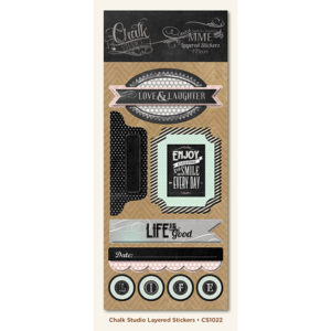 Об’ємні багатошарові наклейки Chalk Studio, My Mind’s Eye, CS1022