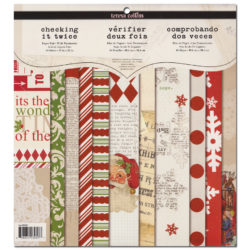 Набір паперу Checking It Twice, Teresa Collins, 30×30 см, CTGS01