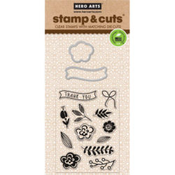 Набір штампи + ножі Stamp & Cut Flowers, Hero Arts, DC130