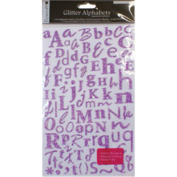 Наклейки Alphabet Glitter Stickers - Lilac, DCAS12
