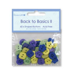 Ґудзики Back to Basics II - Mini Buttons, Dovecraft, 60 шт, DCBN001