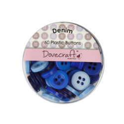 Набір ґудзиків Denim, Dovecraft, DCBOX001