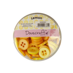 Набір ґудзиків Lemon, Dovecraft, DCBOX001