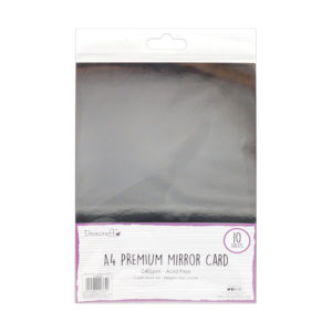 Набір дзеркального паперу Mirror Card - Silver, Dovecraft, DCBS163