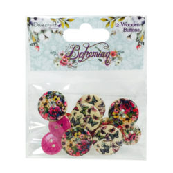 Ґудзики дерев’яні Bohemian, Dovecraft, DCBTN003