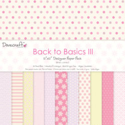 Набір паперу Back to Basics III, 30x30 см, Dovecraft, DCDP119