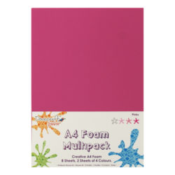 Вспінена гума декоративна Pink Multiple Pack, A4, Dovecraft, DCFM005