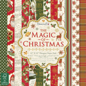Набір паперу The Magic of Christmas, 30×30 см, Dovecraft, DCPAP067X17