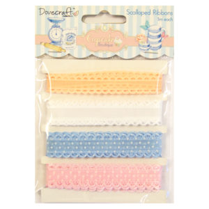 Набір стрічок Cupcake Boutique Lace Ribbon, Dovecraft, DCRB004