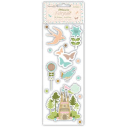 Наклейки Princess Fairytale 3d Stickers with jewels - Gardens, DCST001