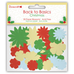 Набір квітів Dovecraft Christmas Back to Basics з паперу, DCXBL05
