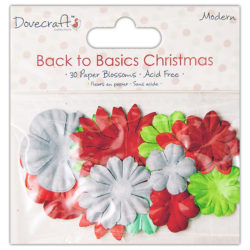 Набір квітів Back to Basics Christmas Modern з паперу, Dovecraft, DCXBL10