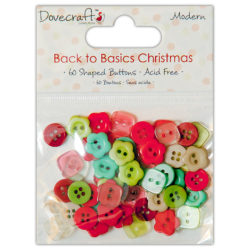 Ґудзики Back to Basics Christmas Modern, Dovecraft, DCXBN07