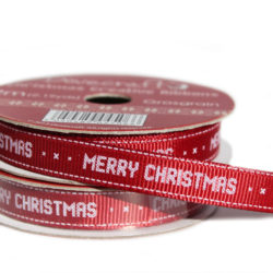 Рулон стрічки Mery Christmas Red, 2м, Dovecraft, DCXCR004-08