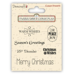 Штампи акрилові Christmas Twelve Days of Christmas, Dovecraft, DCXCS10