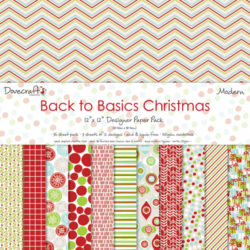 Набір паперу Back to Basics Christmas Modern, 30×30 см, Dovecraft, DCXDP28