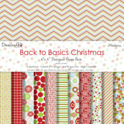 Набір паперу Back to Basics Christmas Modern, 15×15 см, Dovecraft, DCXDP30