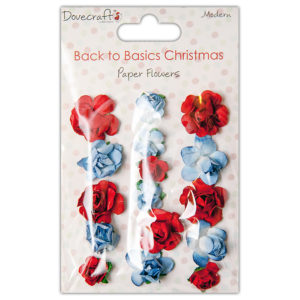 Набір троянд Back to Basics Christmas Modern з паперу, Dovecraft, DCXFW02