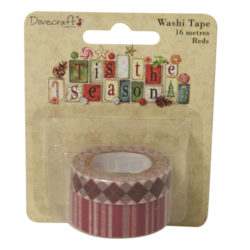 Паперовий скотч Red, 'Tis the Season, Dovecraft DCXWT01