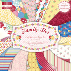 Набір паперу Family Ties, 15х15 см, First Edition, FEPAD043