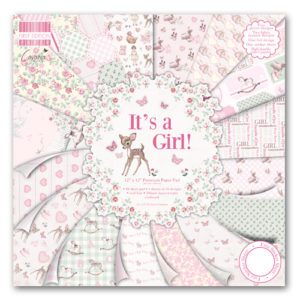 Набір паперу It’s a Girl, 30×30 см, First Edition, FEPAD078
