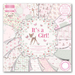 Набір паперу It’s a Girl, 15×15 см, First Edition, FEPAD080