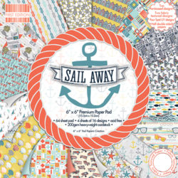 Набір паперу Sail Away, 15×15 см, First Edition, FEPAD086