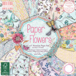Набір паперу Paper Flowers, 15×15 см, First Edition, FEPAD095