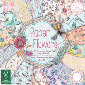 Набір паперу Paper Flowers, 15×15 см, First Edition, FEPAD095