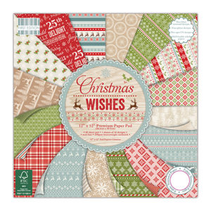 Набір паперу Christmas Wishes, 30×30 см, First Edition, FEPAD098X15
