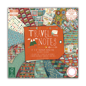 Набір паперу Travel Notes, 20×20 см, First Edition, FEPAD105