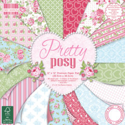 Набір паперу Pretty Posy, 30×30 см, First Edition, FEPAD119